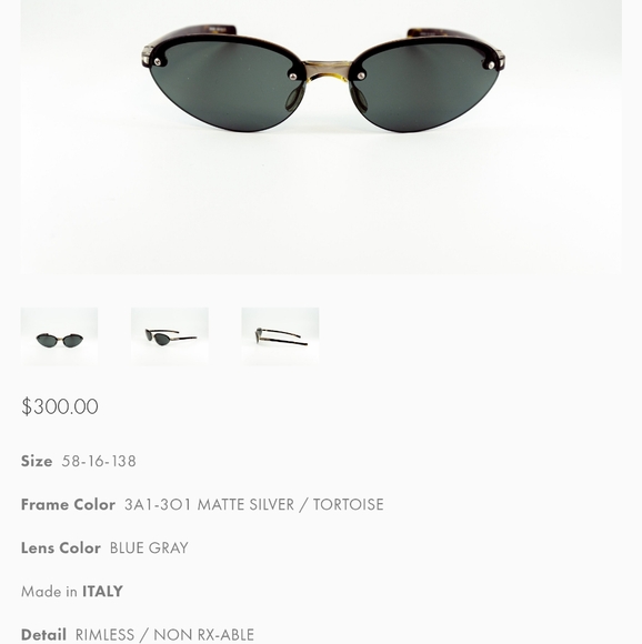 PRADA Sunglasses Model:PRADA SPR 10B Frame Color:Brushed Matte Silver Tortoise - Picture 13 of 13